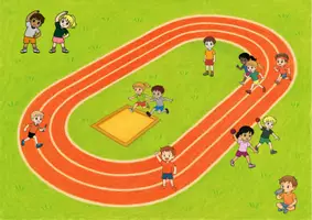 Vorschau - Präsentationen/Tafelbilder - Wimmelbild Sportplatz Sprachförderung DaZ Erzählanlass - Seite 3