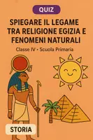anteprima - Quiz - Spiegare il legame tra religione egizia e fenomeni naturali - Pagina di copertina