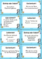Vorschau - Arbeitsblätter - Marie Antoinette MEGABUNDLE Materialpaket - Wissenskartei, Lückentext, Steckbrief, Suchsel, Quizkarten - Seite 3
