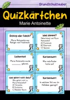 Vorschau - Arbeitsblätter - Marie Antoinette MEGABUNDLE Materialpaket - Wissenskartei, Lückentext, Steckbrief, Suchsel, Quizkarten - Seite 1