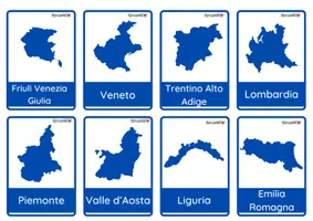 anteprima - Flashcard - Regioni e capoluoghi di regione - Pagina 1