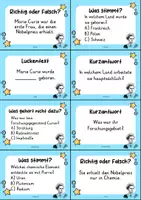 Vorschau - Arbeitsblätter - Marie Curie MEGABUNDLE Materialpaket - Wissenskartei, Lückentext, Steckbrief, Suchsel, Quizkarten - Seite 2