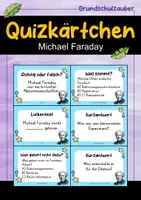 Vorschau - Arbeitsblätter - Michael Faraday MEGABUNDLE Materialpaket - Wissenskartei, Lückentext, Steckbrief, Suchsel, Quizkarten - Seite 1