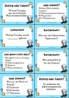 Vorschau - Arbeitsblätter - Michael Faraday MEGABUNDLE Materialpaket - Wissenskartei, Lückentext, Steckbrief, Suchsel, Quizkarten - Seite 2