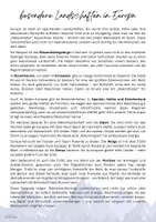 Vorschau - Arbeitsblätter - besondere Landschaften in Europa Präsentation und Arbeitsblatt - Seite 1