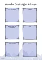 Vorschau - Arbeitsblätter - besondere Landschaften in Europa Präsentation und Arbeitsblatt - Seite 2