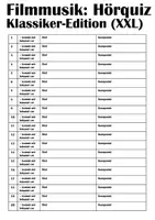 Vorschau - Arbeitsblätter - Hörquiz: Filmmusik (Klassiker) - Deckblatt