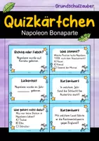 Vorschau - Arbeitsblätter - Napoleon Bonaparte MEGABUNDLE Materialpaket - Wissenskartei, Lückentext, Steckbrief, Suchsel, Quizkarten - Seite 1