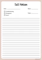 Vorschau - Anderer Materialtyp - Vorlagen für Lehrkräfte - Schülerbeobachtung & Organisation - Seite 3