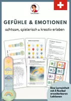 Vorschau - Arbeitsblätter - Gefühle und Emotionen achtsam, spielerisch und kreativ erleben - Deckblatt