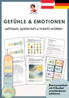 Vorschau - Arbeitsblätter - Gefühle und Emotionen achtsam, spielerisch und kreativ erleben 🇩🇪 & 🇦🇹 - Deckblatt