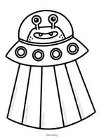 Vorschau - Arbeitsblätter - Kennenlern Ufos zum Ausfüllen & Ausmalen - Alien Steckbriefe für den Schulstart - Seite 3