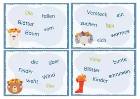 Vorschau - Stationenlernen - Schüttelsätze zum Herbst - Seite 3