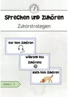 Vorschau - Merkblätter - Zuhörstrategien Aushang KL 3/4 - Deckblatt