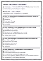 anteprima - Esercizi - Evidenziare differenze tra prima e seconda generazione romantica - Pagina 1