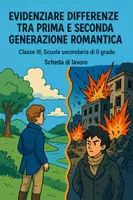 anteprima - Esercizi - Evidenziare differenze tra prima e seconda generazione romantica - Pagina di copertina