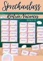 Vorschau - Mal- und Bastelvorlagen - Cartes à échanger: Vacances d’été / Rentrée (Stop & Swap) - Deckblatt