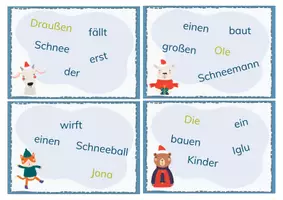 Vorschau - Stationenlernen - Schüttelsätze rund um den Winter - Seite 3