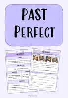 Vorschau - Arbeitsblätter - PAST PERFECT: Arbeits-/Merkblätter + Tafelmaterial - Deckblatt
