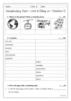 Vorschau - Test - Vocabulary Test - California (Orange Line 4) - Seite 3