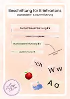 Vorschau - Anderer Materialtyp - Buchstabeneinführung - Etiketten für (Brief)kartons - Seite 1