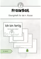 Vorschau - Arbeitsblätter - Ich bin fertig-Heft - Freiarbeit für die 4.Klasse - Deckblatt