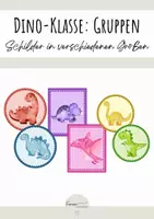 Vorschau - Poster - Gruppen-Schilder Dinoklasse - verschiedene Ausführungen - Deckblatt