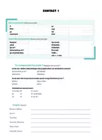 Voorbeeld - Frans - herhaling - contact 1-8 (5de leerjaar) - Pagina 1
