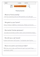 Vorschau - Arbeitsblätter - Leseverständnis 3. Klasse "Familie" - Seite 2