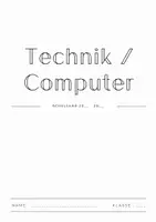 Vorschau - Arbeitsblätter - Deckblatt für den Hefter in Technik/Computer & Informatik - Seite 2