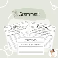 Vorschau - Arbeitsblätter - Präteritum Zeitungsartikel - DaZ/DaF B1 - Deckblatt