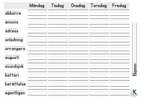 förhandsvisning - Svårstavade ord - sida 2
