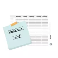 förhandsvisning - Veckans ord - försättsblad