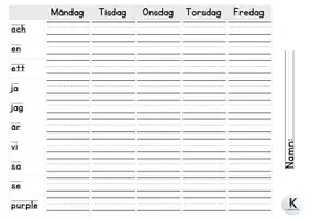 förhandsvisning - Veckans ord Enstaviga ord - sida 2