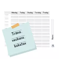 förhandsvisning - Veckans bokstav ASLORENI - försättsblad