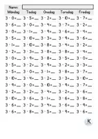 förhandsvisning - Multiplikationstabellerna 1-5 - sida 3