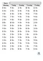 förhandsvisning - Multiplikation tabellerna 6-10 - sida 3