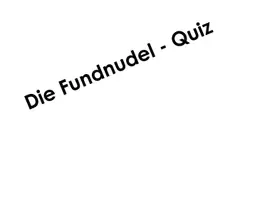 Vorschau - Unterrichtsreihen - Quiz zu Rico, Oskar und die Tieferschatten - PowerPoint - Seite 1
