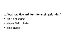 Vorschau - Unterrichtsreihen - Quiz zu Rico, Oskar und die Tieferschatten - PowerPoint - Seite 2