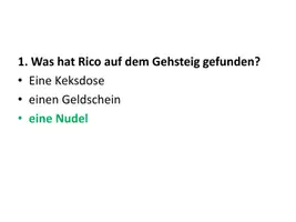 Vorschau - Unterrichtsreihen - Quiz zu Rico, Oskar und die Tieferschatten - PowerPoint - Seite 3