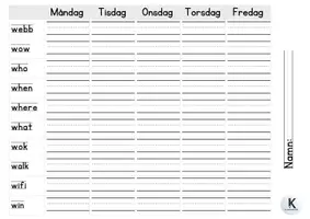 förhandsvisning - Veckans bokstav mtkdbfygjhväåöcquwxz - sida 1