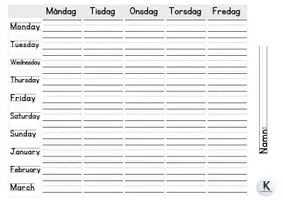 förhandsvisning - Days and Months - sida 3