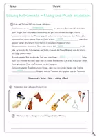 Vorschau - Arbeitsblätter - Instrumentenkunde Lückentext + Quiz inkl. Lösungsblatt - Seite 3