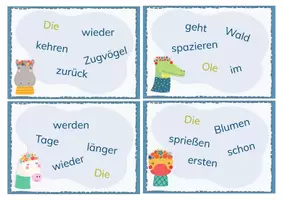 Vorschau - Stationenlernen - Schüttelsätze rund um den Frühling - Seite 3