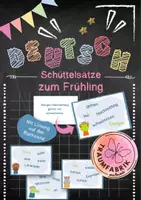 Vorschau - Stationenlernen - Schüttelsätze rund um den Frühling - Deckblatt