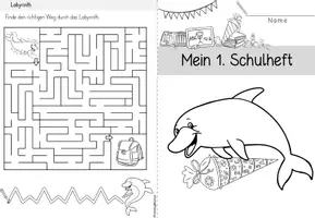 Vorschau - Arbeitsblätter - Einschulungsheft Delfin (Delfinklasse - Einschulung) - Seite 1