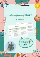 Vorschau - Lehrpläne/Lehrermaterial - Jahresplanung SPORT / 1. Klasse - Deckblatt