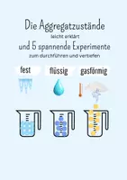Vorschau - Fördermaterial/Inklusion - Die Aggregatzustände + Experimente - Deckblatt