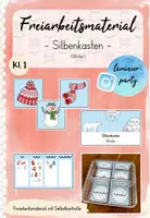 Vorschau - Spiele - Freiarbeit: Silbenkasten - Winter (Kl. 1) - Deckblatt