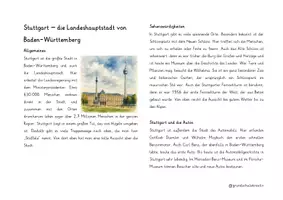 Vorschau - Arbeitsblätter - Baden-Württemberg - Städte, Natur und Kultur - Seite 1